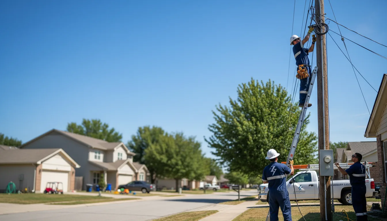 Residential electrician providing installation services in Crawford, GA